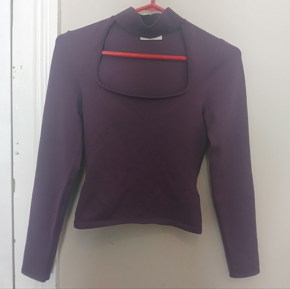 Babaton Tops - Babaton Deep Purple Yoga Top